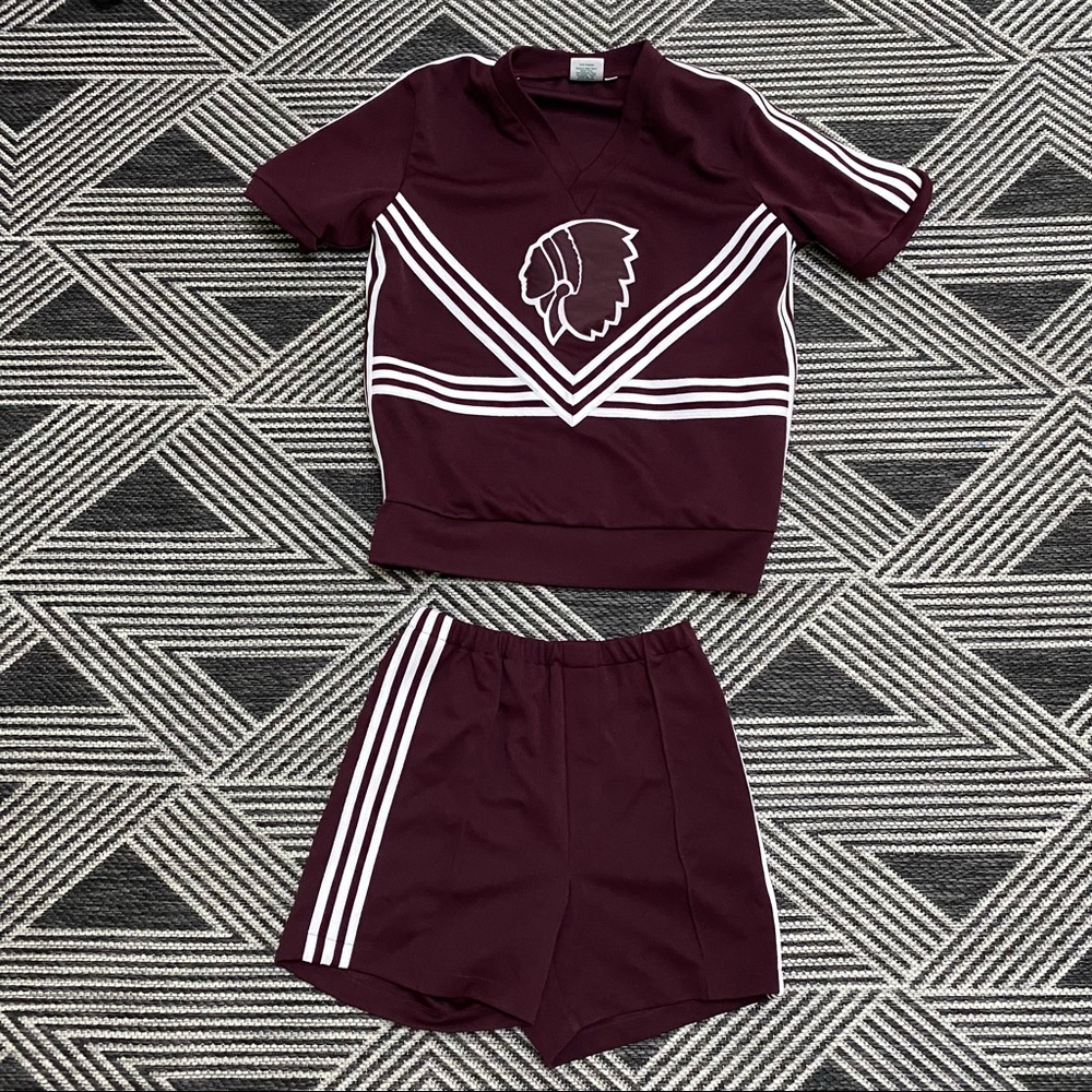 Vintage Mens Cheerleader Outfit authentic Large top Medium Bottoms Costume